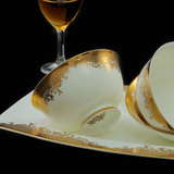 景德镇陶瓷器餐具骨瓷碗盘碗碟套装58头高档西式家用结婚庆送礼品