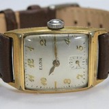瑞士国际名表爱尔近包金机械手上链古董老手表二手表