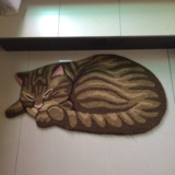 新款可爱睡猫地毯 儿童卧室地垫 楼梯垫 防滑垫 飘窗垫 猫 地毯