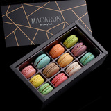 法国进口料马卡龙礼盒顺丰包邮零食品正宗法式马卡龙甜点12枚甜品