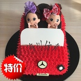 新款仿真蛋糕模型小汽车娃娃样品生日蛋糕磨具庆典礼物特型道具
