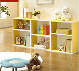 特价简约简易双层组合粉色书柜子简易儿童书架收纳储物柜子