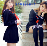 动漫cosplay日本学生制服套装表演服长袖女学生短裙水手服COS女