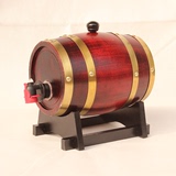 促销木质制橡木桶酒桶5L 酿酒桶红酒桶装饰 葡萄酒白酒啤酒桶自酿
