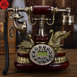 包邮欧式仿古电话机 时尚创意电话家用客厅座机电话复古旋转拨盘