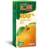 汇源 100%橙汁 1Lx12盒   厂家代理 质量保证