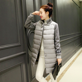 2015冬季女装羽绒棉服外套潮韩版修身显瘦西装领加厚中长款棉衣女