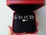 香港专柜代购Cartier卡地亚 LOVE 对戒/戒指 玫瑰金窄版 B4085200