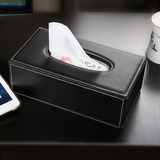 欧式高档皮革纸巾盒 车用抽纸盒创意家居餐巾盒 商务办公纸巾盒
