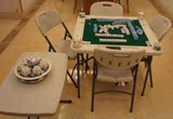 餐桌椅组合棋牌桌 可折叠式麻将桌 多功能简易方桌 小户型麻将桌