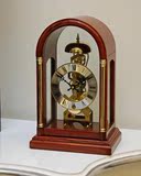 北极星欧式古典实木台钟 透视机械齿轮座钟 复古床头钟壁炉钟T303
