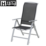 学生家用餐椅网布躺椅华马铝合金电脑椅靠背可调节办公折叠椅子