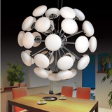 现代时尚个性艺术圆形玻璃吊灯客厅卧室餐厅商场工程软装装修灯具
