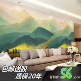 墙纸壁画3D无缝 客厅装饰书房风景油画风大型壁画墙纸 大卫巨人山