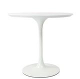 创意咖啡桌子现代简约小圆桌小户型圆餐桌洽谈桌白色ABS塑料餐台