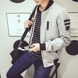 歌布洛男士夹克衫薄款修身青年休闲外套装秋季韩版学生潮流棒球服