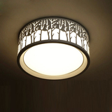 LED主卧室灯浪漫温馨简约圆形吸顶灯创意书房餐厅灯个性现代遥控