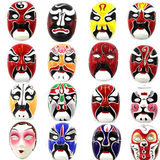 手绘石膏纸浆面具 中式国粹 表演装扮变脸道具 工艺京剧脸谱面具