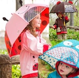 SKU ZOO 3D卡通动物宝宝雨伞 儿童遮阳伞 立体动物耳朵印花小雨伞