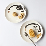 专利花色 创意日韩陶瓷餐具儿童餐盘西餐餐具 菜盘 牛排盘子