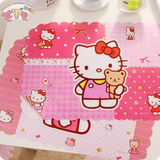 韩版hello Kitty餐垫 可爱卡通防水防油环保塑料PP垫kt隔热餐桌垫
