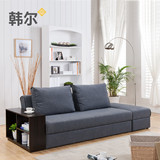 日式布艺沙发 多功能储物沙发床 双人沙发床两用 可折叠沙发床