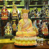 佛教用品树脂佛像玻璃钢12寸镀金彩绘古彩地藏30cm粉彩鎏金地藏王