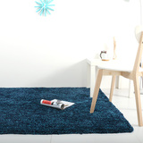 客厅茶几沙发卧室地毯 满铺短毛地毯 定制 地中海风格蓝色地毯