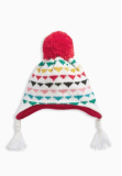 【现货】英国代购NEXT2015秋冬新款女宝超萌彩色针织帽护耳帽子