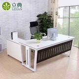 广州办公家具老板桌 简约经理办公桌 1.6米电脑桌 现代大班台组合