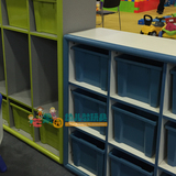 育才 幼儿园区角柜儿童收纳架书包衣帽综合柜8格万用柜玩具整理柜