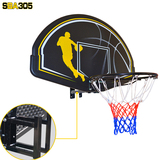 SBA305/006B壁挂休闲高强度PP篮板墙壁式家用篮球架 含篮圈篮网