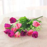 仿真花束塑料花假花客厅摆设家居饰品绢花批发小盆栽 包心玫瑰