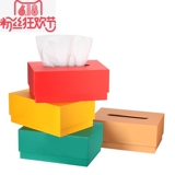 木质纸巾盒创意家用欧式抽纸可爱简约卫生间客厅餐巾厕所vpack