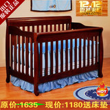 送床垫小护栏出口美国高档多功能婴儿床实木环保儿童床多省包邮