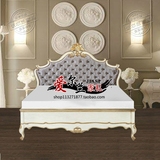 美式全实木新古典床 1.8米双人欧式雕花床奢华婚床公主床卧室家具