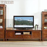 美式全实木电视柜 白蜡木视听柜 1.8m电视柜纯实木家具 宜室宜家