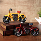 复古自行车模型摆件家居橱窗装饰桌面摆设餐厅酒柜咖啡厅软装饰品