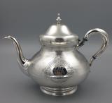 现货 欧洲古董 西洋银器 法国约1840年950纯银咖啡壶茶壶 709克