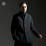 归心设计师原创品牌中国风男装外套2015秋冬新款羊毛双面呢大衣
