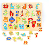 出口 英国 学习认知数字形状字母板 手抓板嵌板拼板 拼图益智玩具