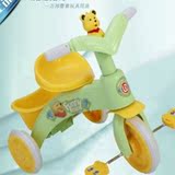 熊先生儿童三轮车脚踏车宝宝手推车简易电动自行单车带音乐灯光