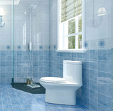 浪漫蓝色墙砖地中海 300*450卫生间瓷砖防滑地砖釉面砖厨房墙砖广