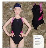 YINGFA英发专业三角泳衣 女士竞速比赛儿童/成人显瘦连体泳装Y946