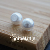 日本進口手工材料DIY首飾配件白色棉花樹脂珍珠耳堵 耳塞 耳背