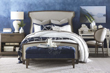 床 美式乡村实木床法式复古做旧床简约欧式现代小户型时尚实木床
