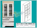 广东新悦家具B268-11 两门书柜 可搭配自由组合 装饰柜 儿童书柜