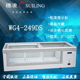穗凌WG4-249DS台式海鲜柜鲜肉保鲜柜卧式商用冰柜单温冷藏展示柜