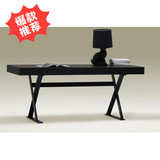 创意烤漆书桌定做黑色钢琴烤漆电脑桌办公桌现代简约写字台特价