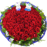 99朵红玫瑰花束 成都鲜花同城速递配送 情人节双流预订定花店送花
